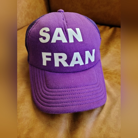 Y2K Urban Outfitters Classic San Fran Trucker Hat - Picture 1 of 5